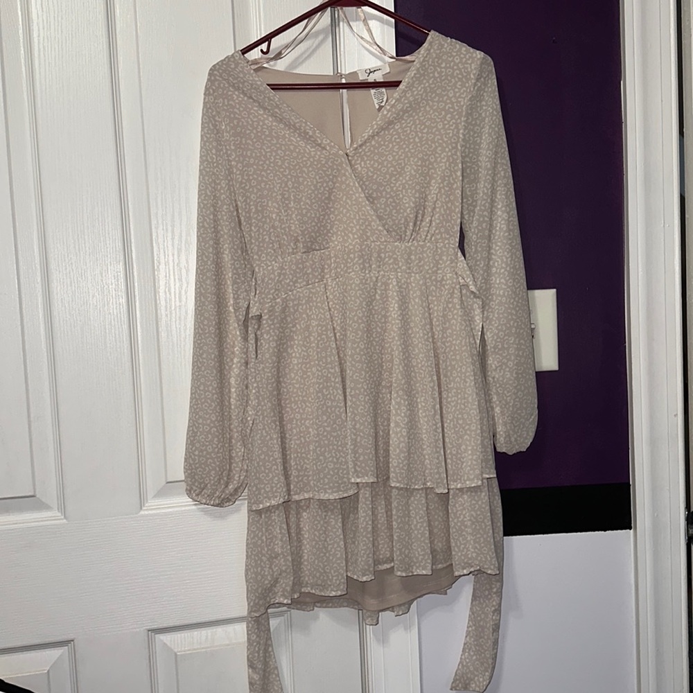 Neutral leopard dress